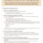 adverse effects of antibiotics