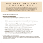 Discolored teeth question and answer about children