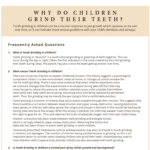 Why do children grind their teeth question and answer form