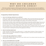 Information about mouth sores in children