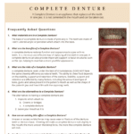 Complete denture benefits and questions