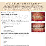 Infographic showing how a night guard can prevent teeth wear from grinding