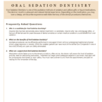 questions on Oral Sedation Dentistry