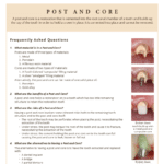 Post and Core restoration fact sheet