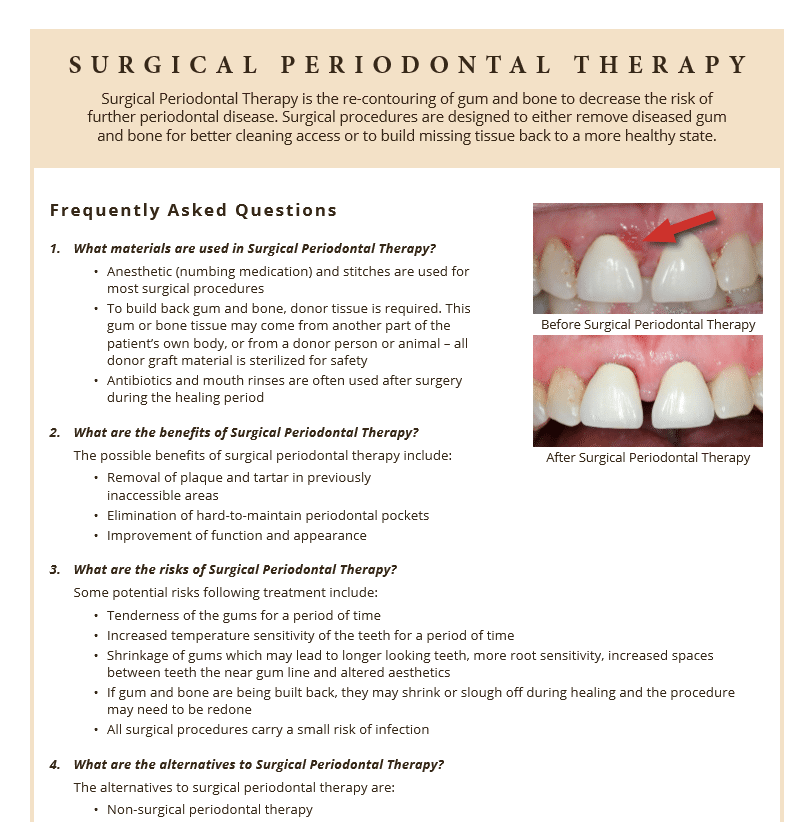 Periodontal Therapy Questions and Answers